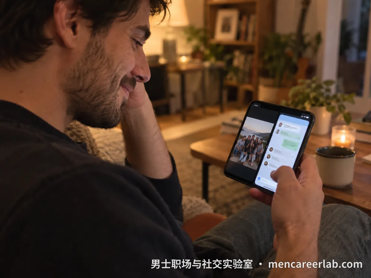 由头型开场:借对方的动态、共同的人或一张旧照片